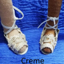 Königssandalen creme